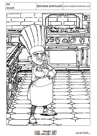 ratatouille boyama sayfaları